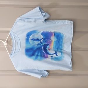 Mighty Fine Dolphin Crop Top